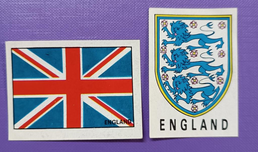 Panini, drapeau/badge, COUPE DU MONDE MEXIQUE 70, Angleterre, Envoi
