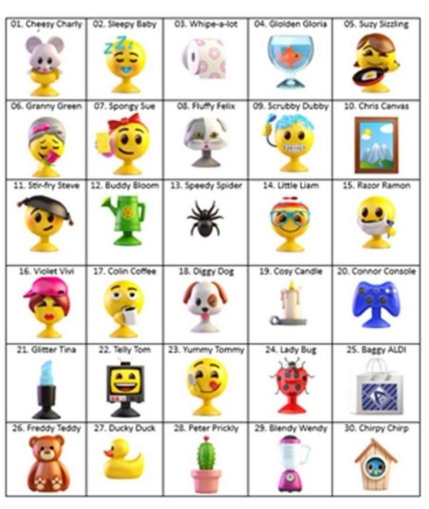 Aldi Emoji mega lot, Verzamelen, Aldi, Ophalen of Verzenden