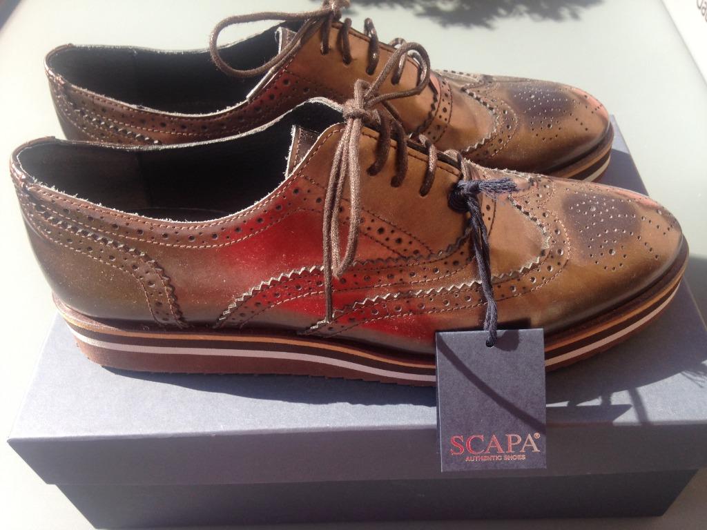 Nieuwe schoenen Scapa maat 39 NP €160, Kleding | Dames, Schoenen, Scapa, Bruin, Overige typen, Nieuw