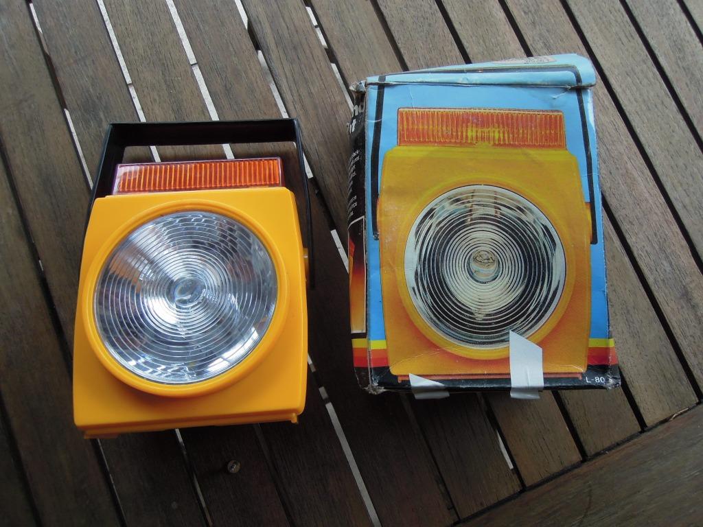 emergency spotlight onderdelen vintage spotlamp, Ophalen of Verzenden, Gebruikt, Batterij
