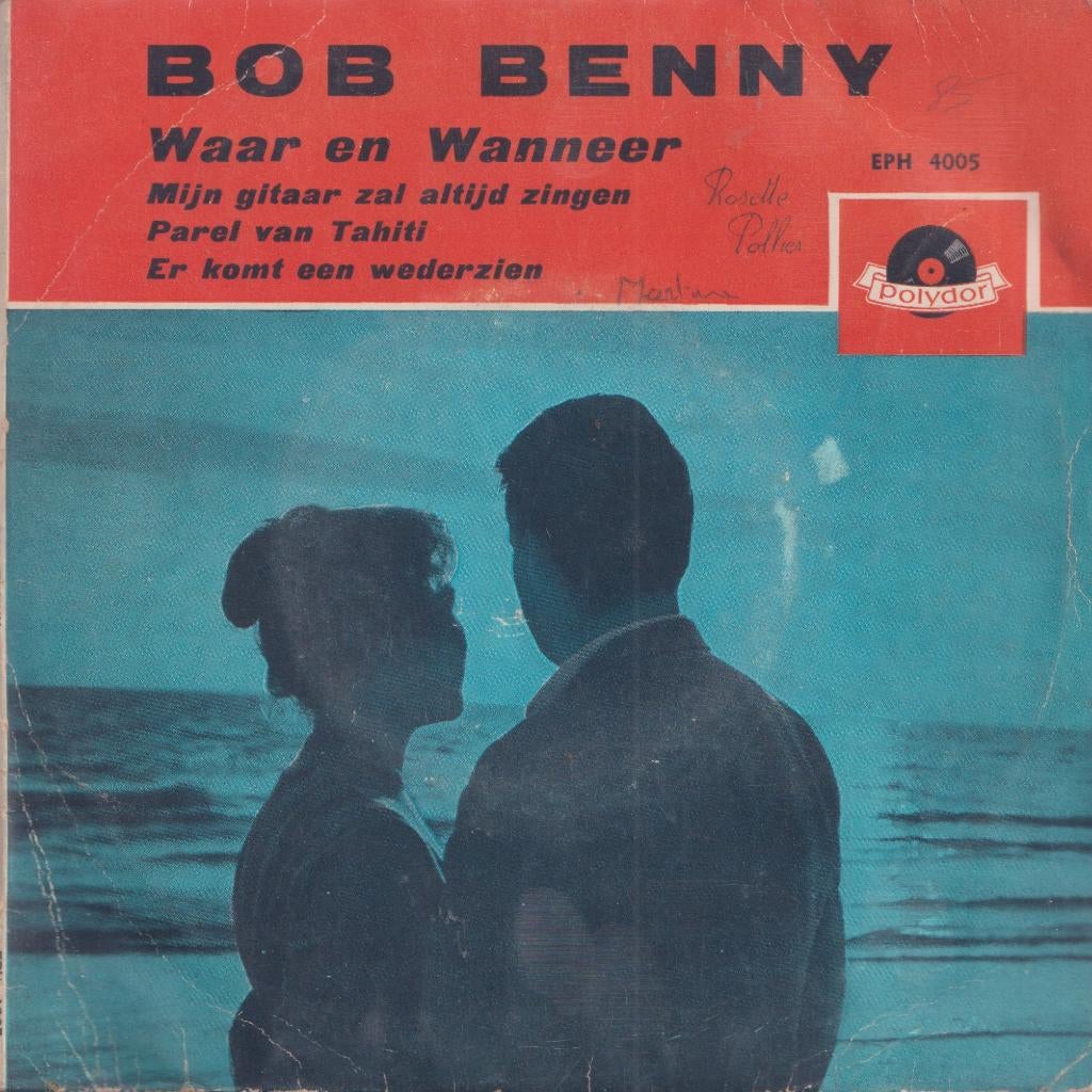 Bob Benny – Waar en wanneer / Parel van Tahiti + 2 – EP, Gebruikt, 7 inch, Ophalen of Verzenden, EP