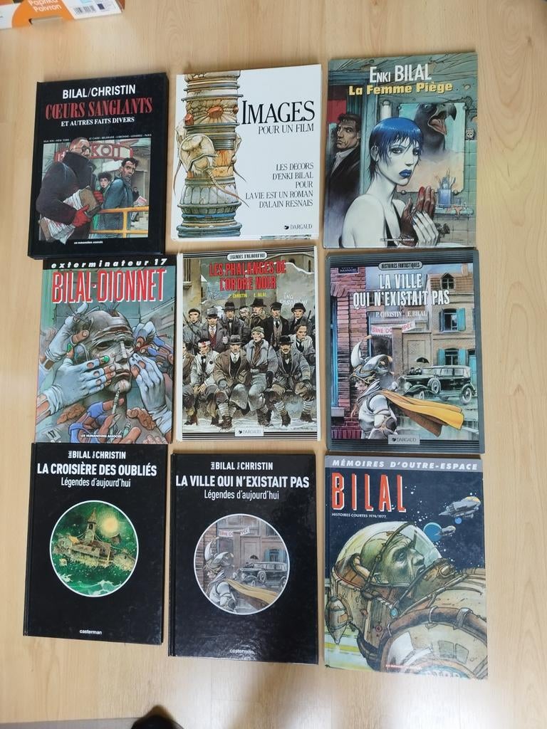 Enki Bilal divers titres et différentes éditions, Livres, BD, Utilisé, Série complète ou Série, Enlèvement ou Envoi