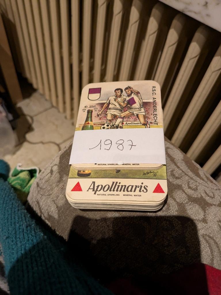 Apollinaris voetbal  1987, Ophalen of Verzenden, Zo goed als nieuw, Viltje(s)