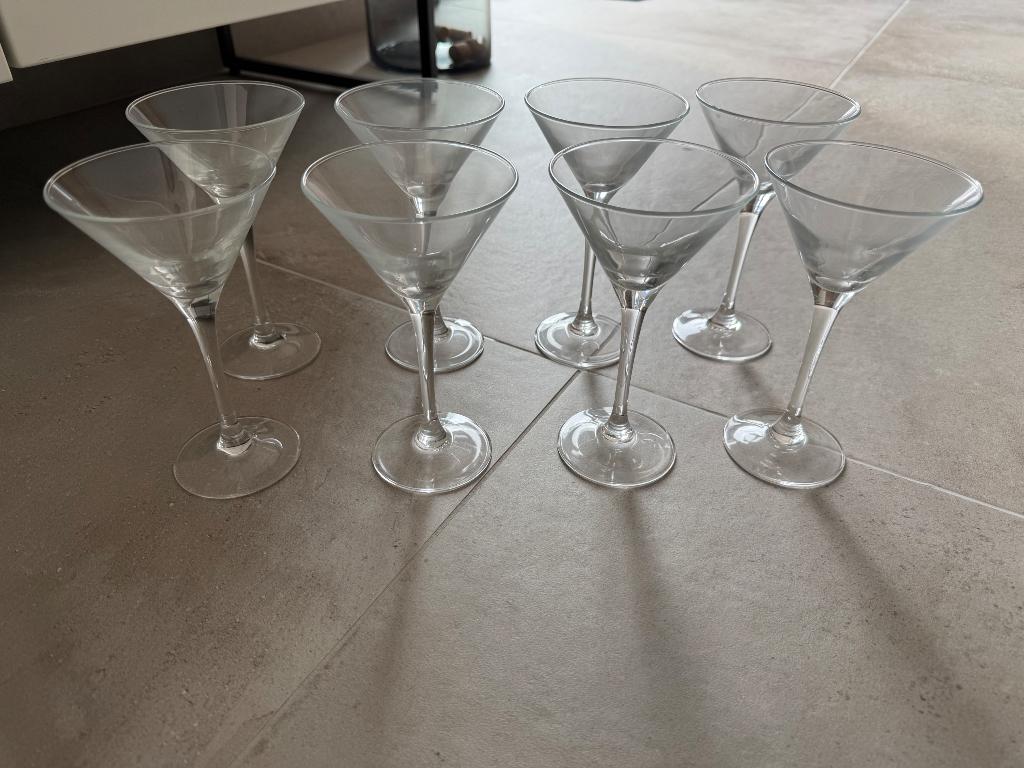 8 verres à cocktails Luminarc, Maison & Meubles, Enlèvement ou Envoi, Neuf, Verre, Verre ou Verres