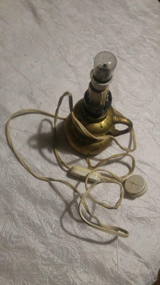 Lampe de table belge fab. allemande avec lampe osram 1920, Antiquités & Art, Enlèvement ou Envoi