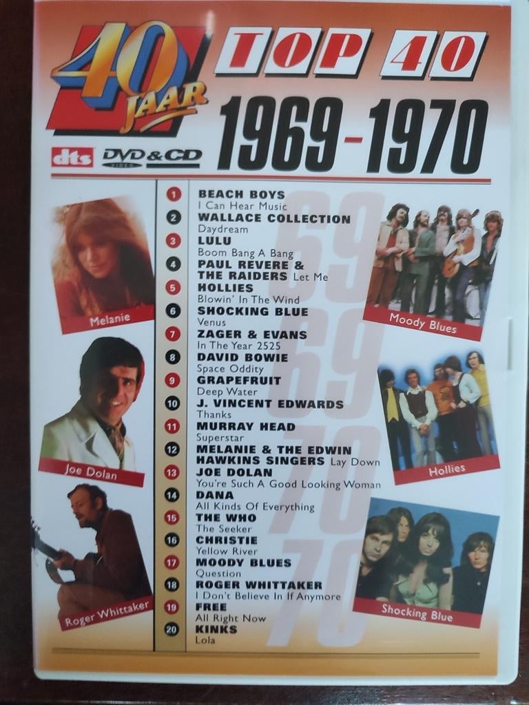 CD + DVDbox : 40 JAAR TOP 40 : 1969 - 1970, Ophalen of Verzenden, Zo goed als nieuw