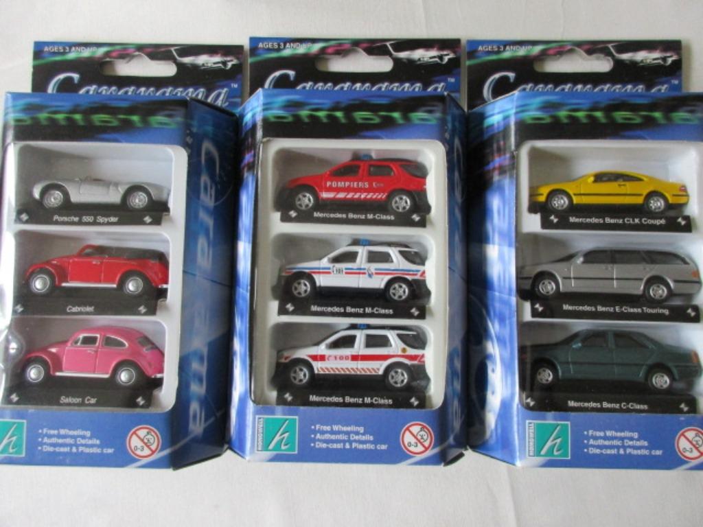 Cararama miniatuurautootjes 3-pack schaal: 1/72, Enlèvement ou Envoi, Neuf, Voiture
