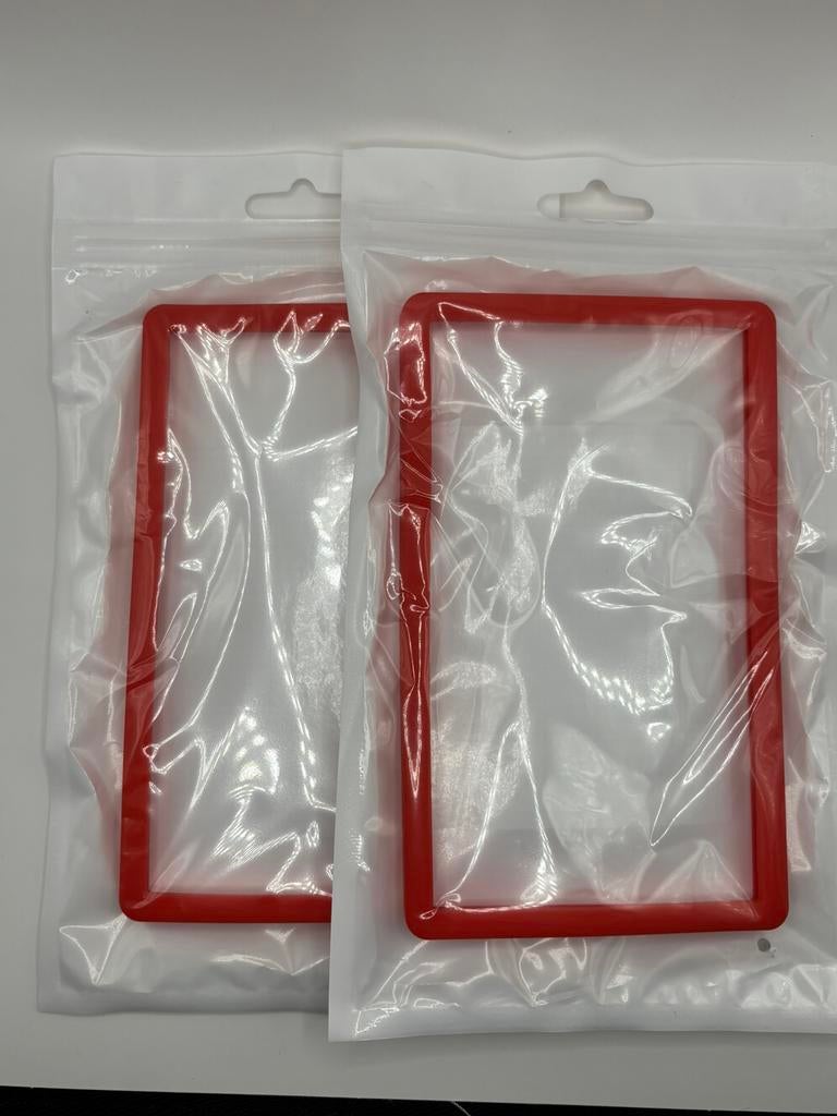 2x rode slab protector, Ophalen of Verzenden, Zo goed als nieuw, Sleeves of Kaarthoesjes