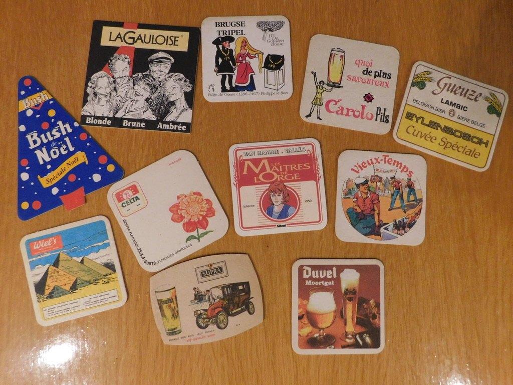 Collection de sous-bocks belges et étrangers 1960 > 2000, Enlèvement, Utilisé, Sous-bock
