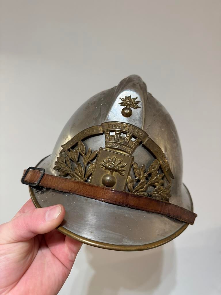 Oude brandweer helm, Verzamelen, Ophalen of Verzenden