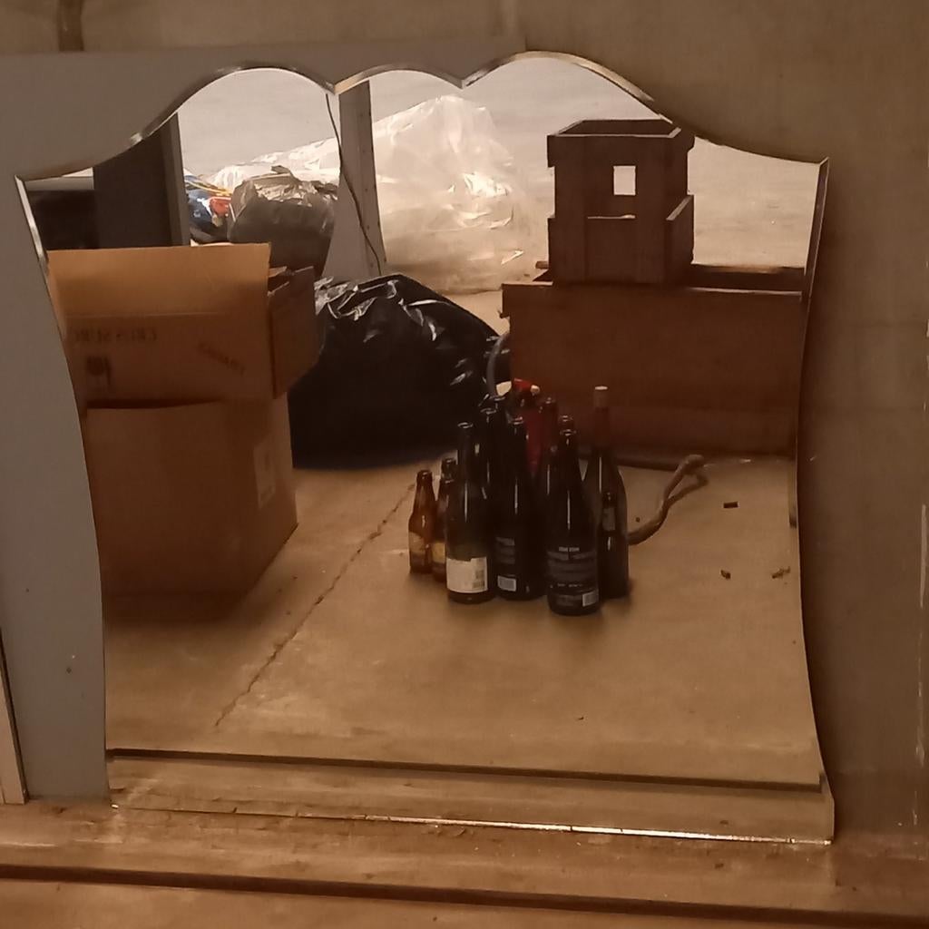 Vintage miroir Biseauté, Enlèvement, Comme neuf