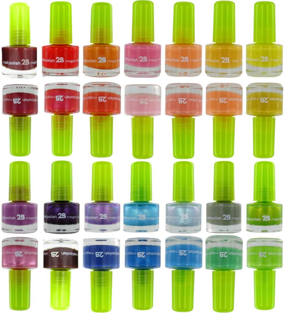 Vernis à ongles mega colours - 2B, Enlèvement ou Envoi, Neuf, Mains et Ongles, Maquillage