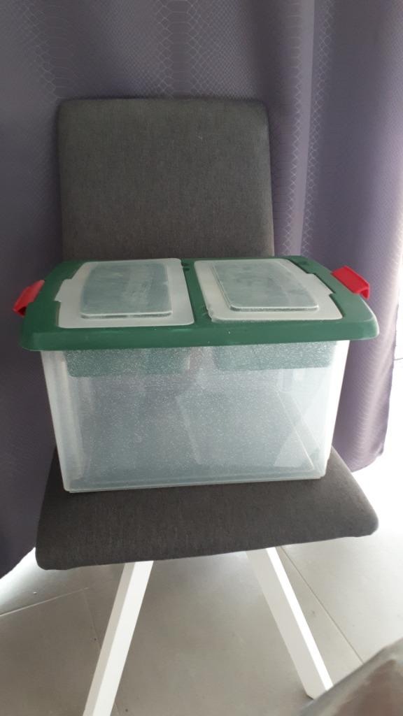 3 Boites rangement en plastique, Enlèvement, Comme neuf