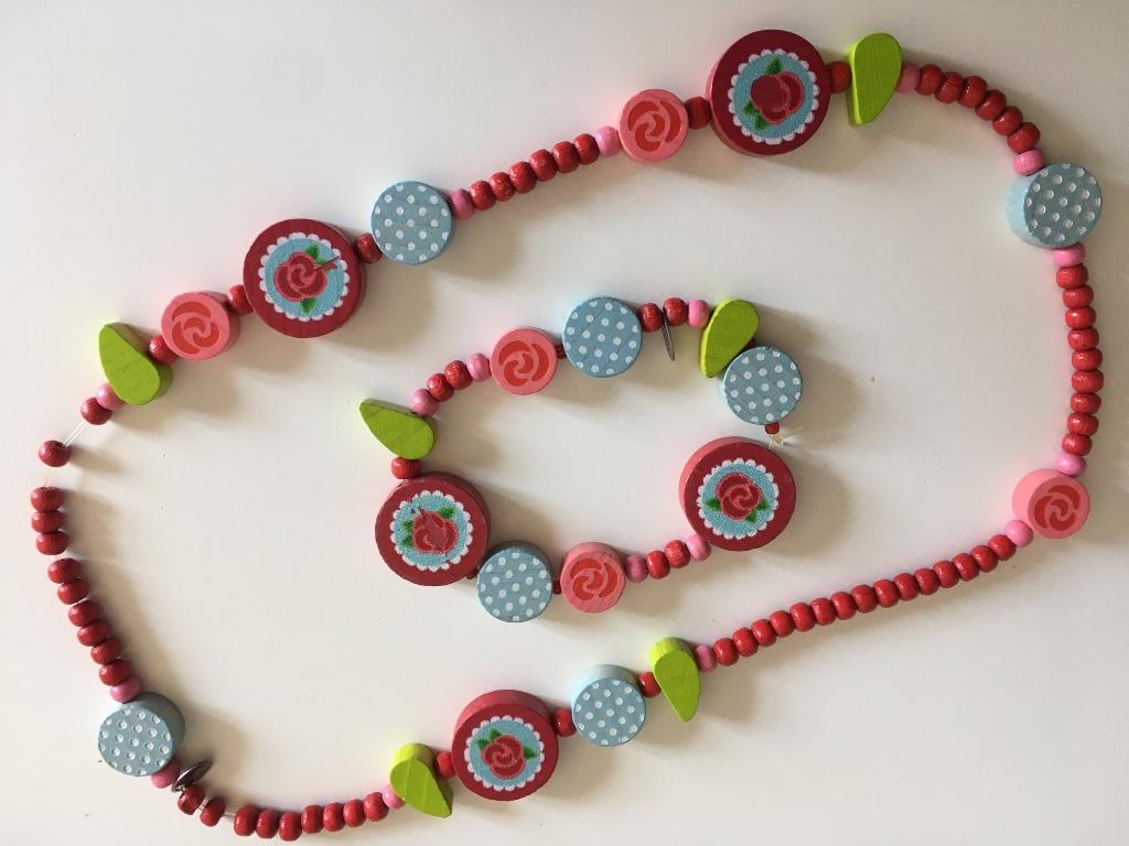 Bijoux fantaisie en bois - Marque Haba, Enlèvement, Utilisé, Collier