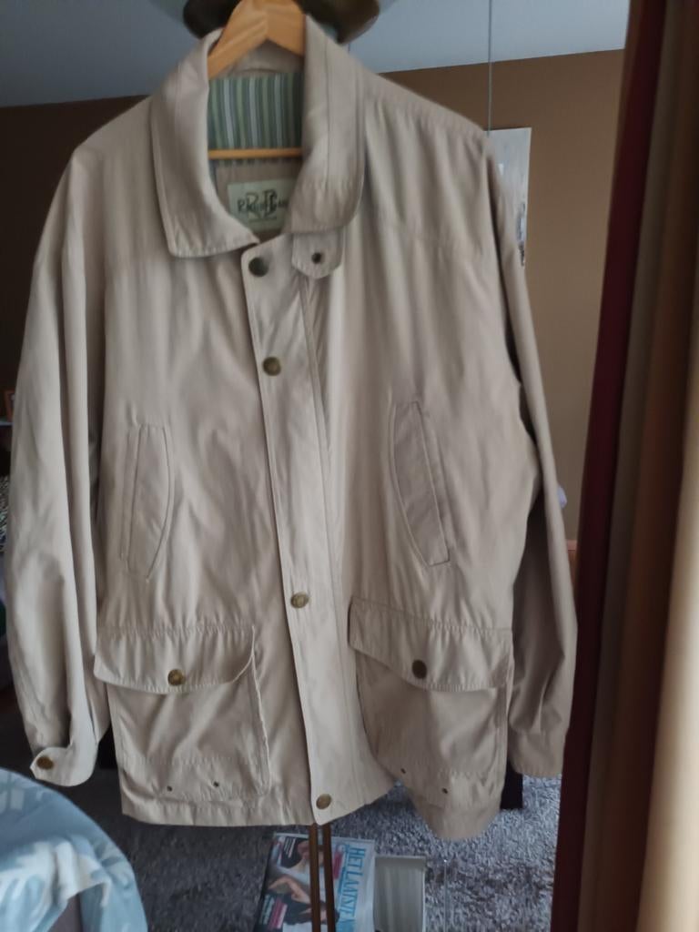 veste impermeable  grande taille "RINALDO BARDI", Enlèvement ou Envoi, Comme neuf, Taille 56/58 (XL), Beige
