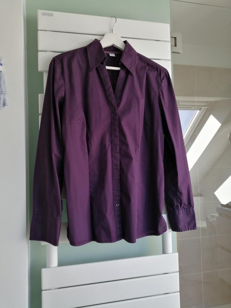 Donkerpaarse damesblouse maat 40, Enlèvement, Taille 38/40 (M)