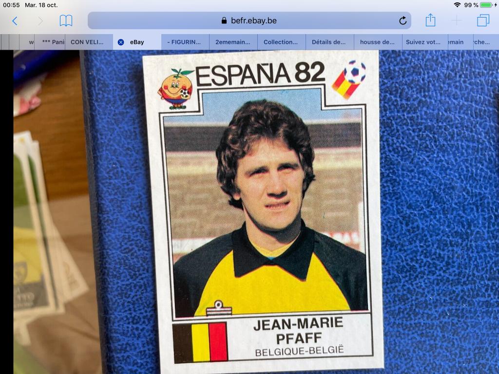 Cherche stickers Espagne 82 de panini  le n° 202 belgique, Verzamelen, Stickers, Zo goed als nieuw, Sport, Ophalen of Verzenden