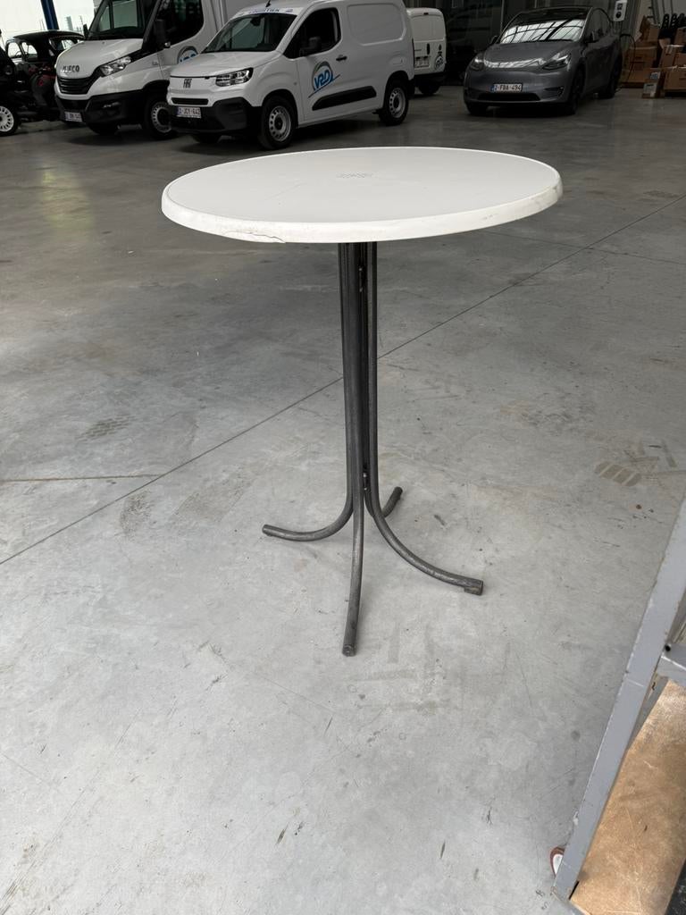 terrastafel staantafel 5 stuks met kar, Ophalen, Gebruikt