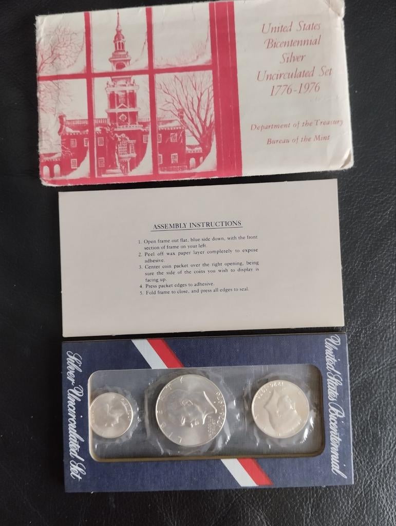 1776-1976 U.S Mint- U.S Bicentennial- 40% Silver- Uncirc, Postzegels en Munten, Verzenden, Munten