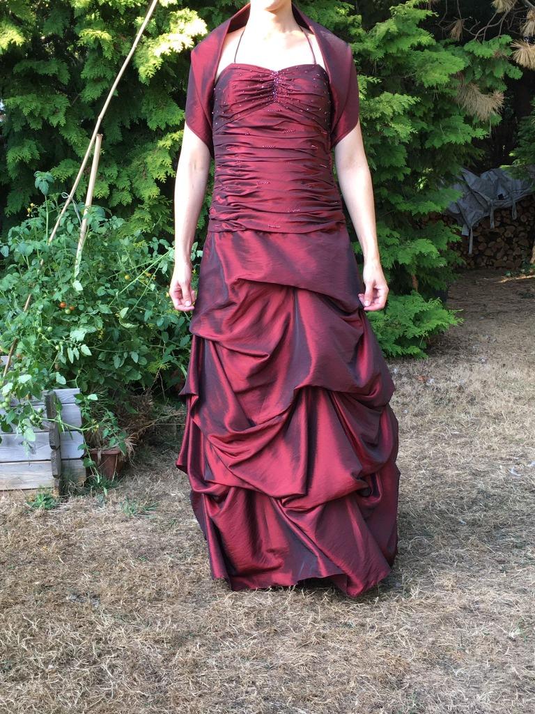 Robe de cérémonie Fashion New york, Rouge, Taille 38/40 (M), Robe de cocktail, Comme neuf
