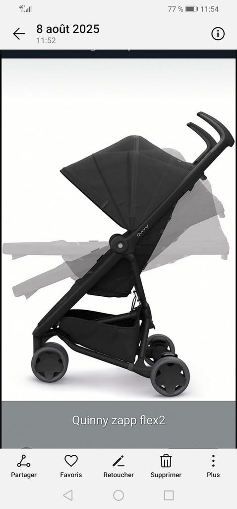 Poussette quinny zapp flex 2, Enfants & Bébés, Enlèvement, Poussette, Quinny