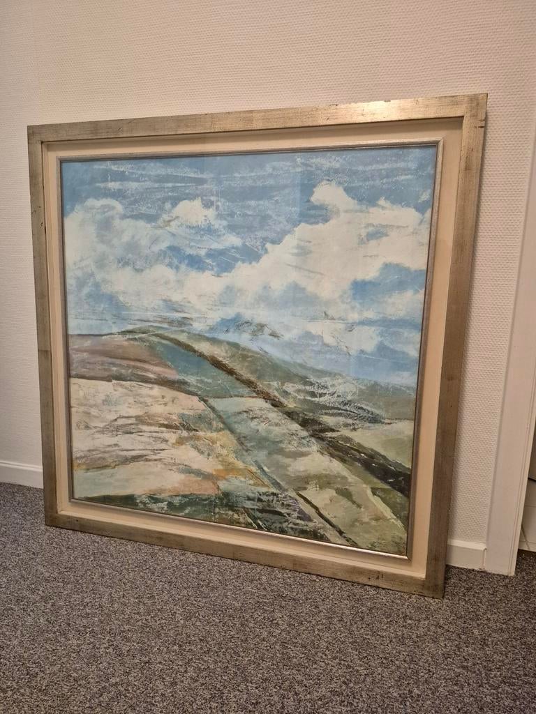 Tableau paysage abstrait/peinture sur huile de Roberto Villa, Enlèvement ou Envoi