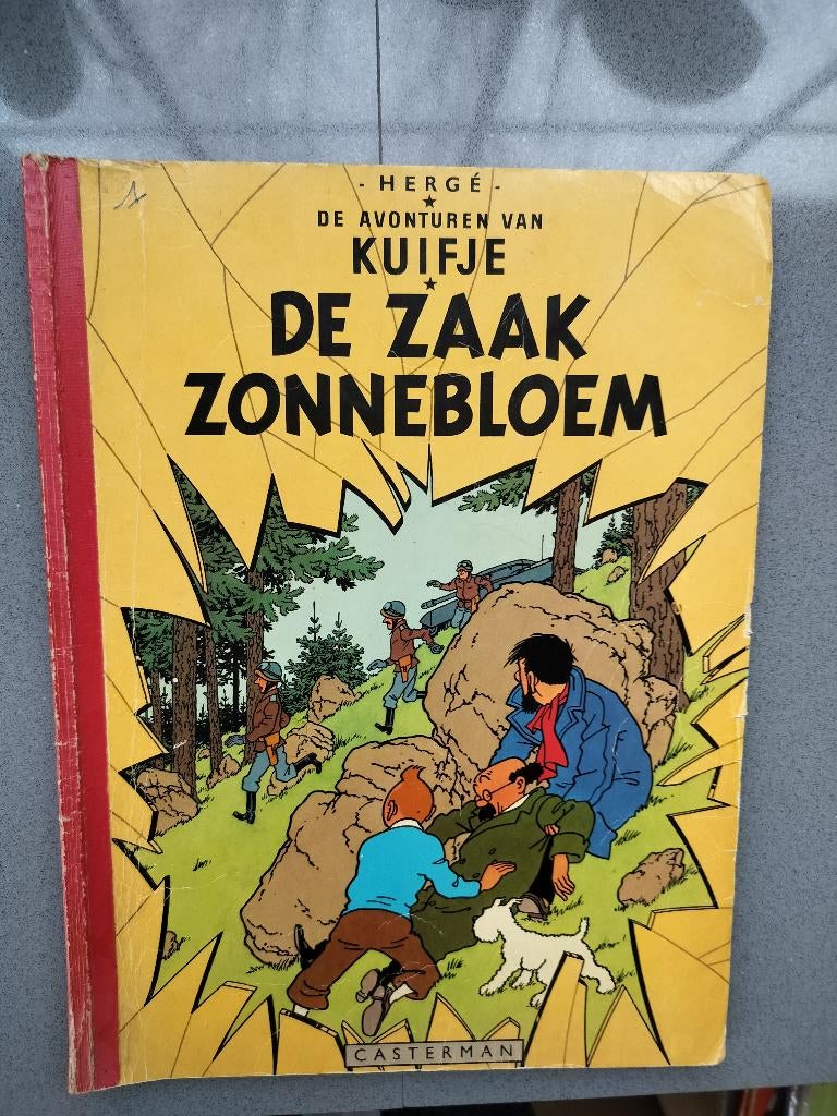 Kuifje De zaak Zonnebloem, Boeken, Ophalen