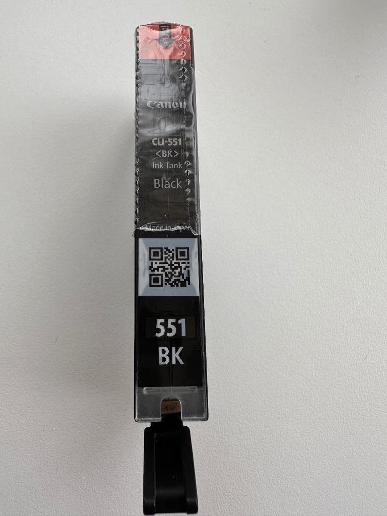 Cartouche d'<BK>encre Canon Pixma CLI-551 7 ml - noir, Enlèvement ou Envoi, Neuf, Cartridge, Canon Pixma