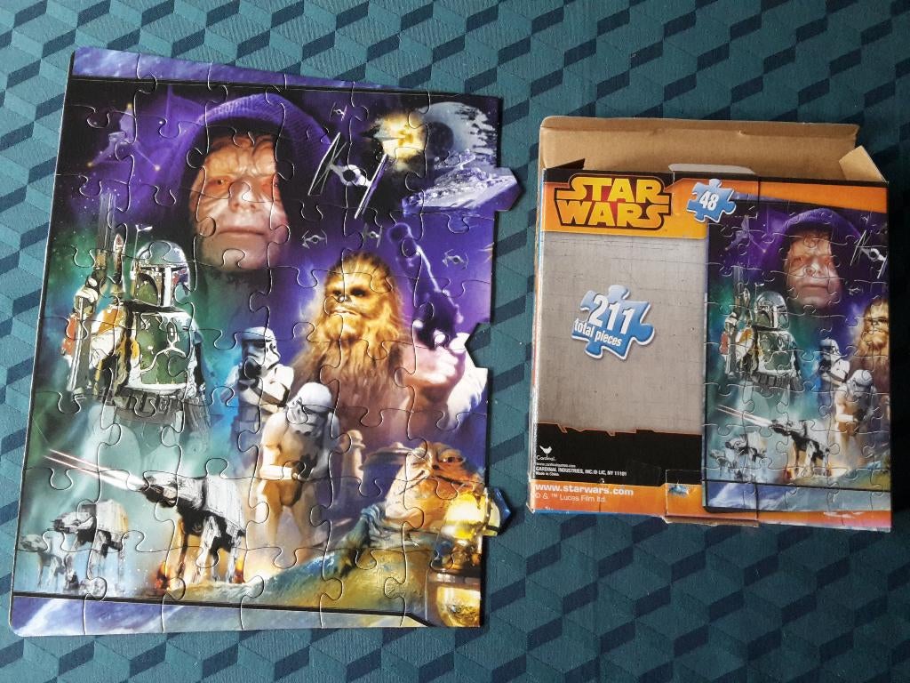Star Wars puzzel, R2-D2, 56 stukken, + 6 Star Wars stickers, Ophalen of Verzenden, Zo goed als nieuw, Spel
