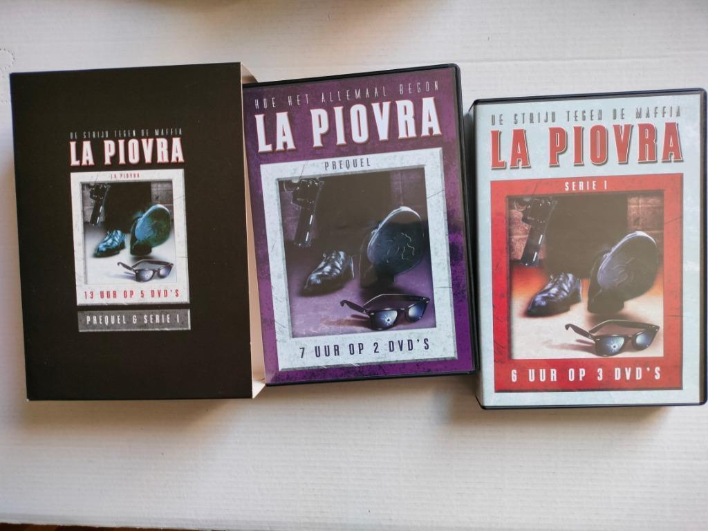 🔎 KOOPJE Octopus La Piovra - Prequel + Serie 1 tot en met 4, Boxset, Ophalen of Verzenden, Zo goed als nieuw, Vanaf 12 jaar