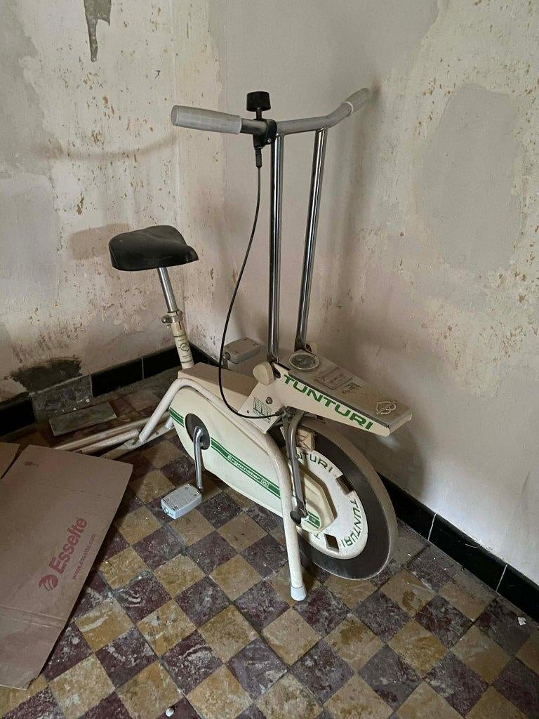 Vintage hometrainer van het merk Tunturi, Jambes, Enlèvement, Utilisé, Vélo d'appartement