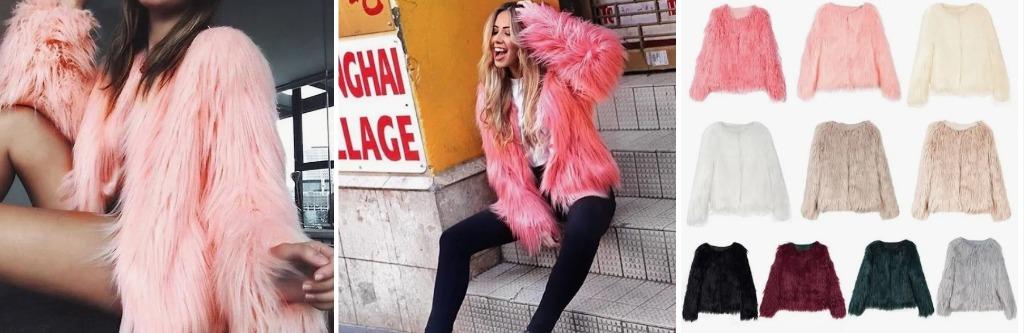 Fashion fluffy warme jas voor winter en zomeravonden, Kleding | Dames, Verzenden, Wit, Nieuw, ANDERE