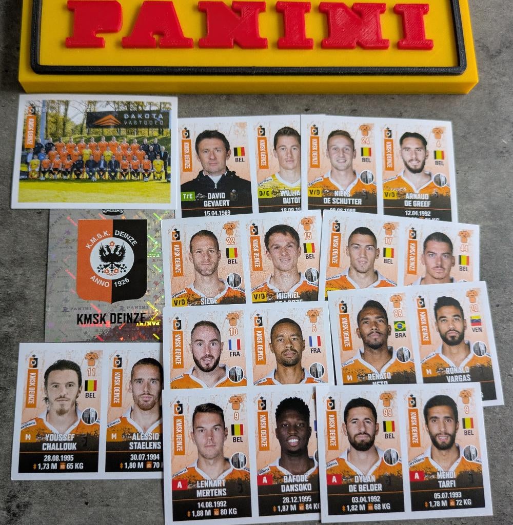 AUTOCOLLANTS PANINI FOOTBALL 2020/21 SK DEINZE 11X FOOTBALL, Enlèvement ou Envoi, Neuf