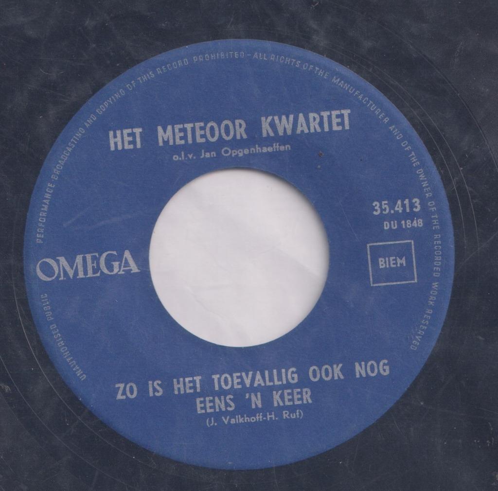 Het Meteoor Kwartet – Zo is het toevallig ook nog eens ‘n ke, Enlèvement, Utilisé, En néerlandais