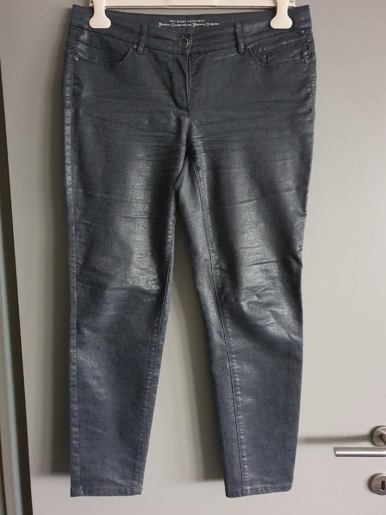 Coated jeansbroek van Gerry Weber maat 44, Kleding | Dames, Maat 42/44 (L), Ophalen of Verzenden, Gerry Weber, Gedragen