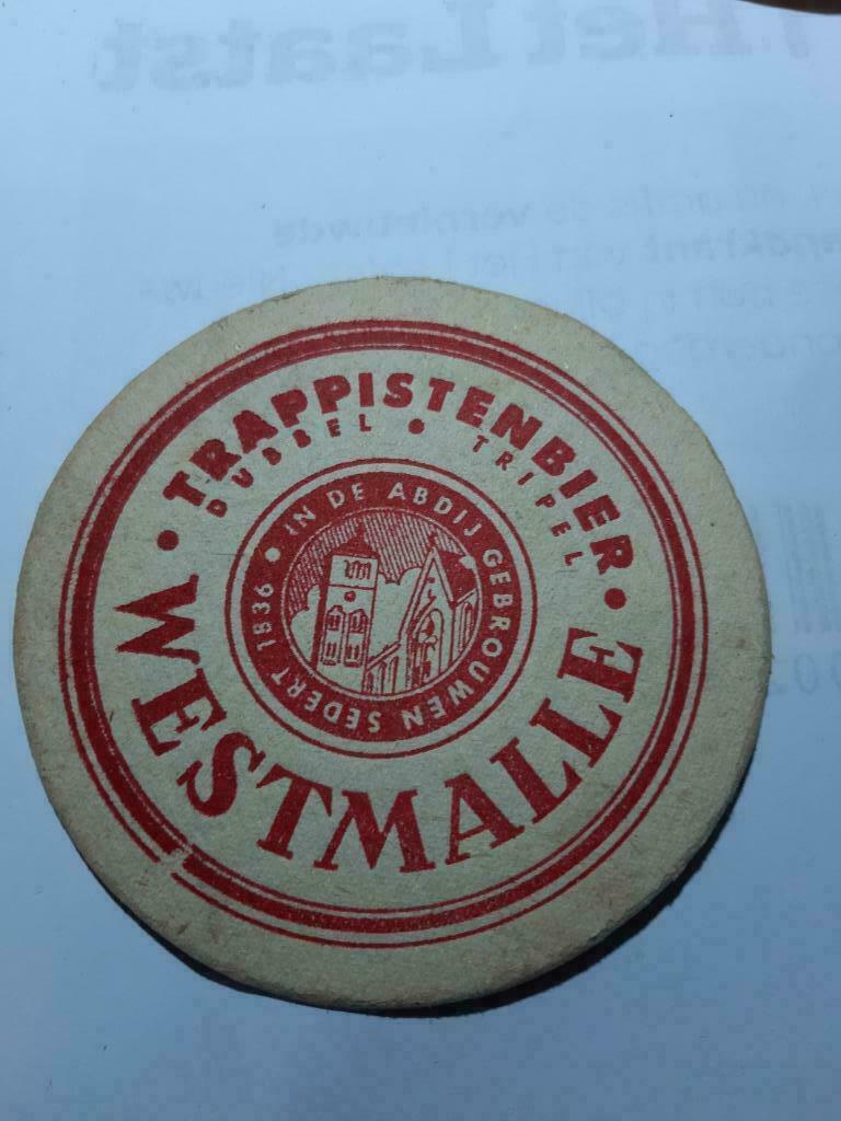 oude bierkaartje: Westmalle trappistenbier, Ophalen of Verzenden