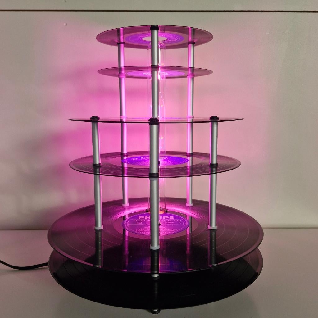 Retro VinylLight Tafellamp 12/10/7 inch (blue purple), Cd's en Dvd's, Ophalen of Verzenden, Nieuw in verpakking, Overige formaten