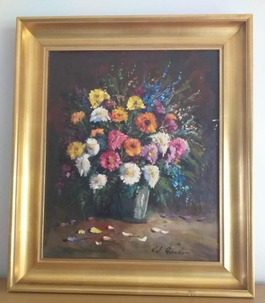 JEAN JACQUES FOULON - BLOEMEN/STILLEVEN, Antiek en Kunst, Ophalen