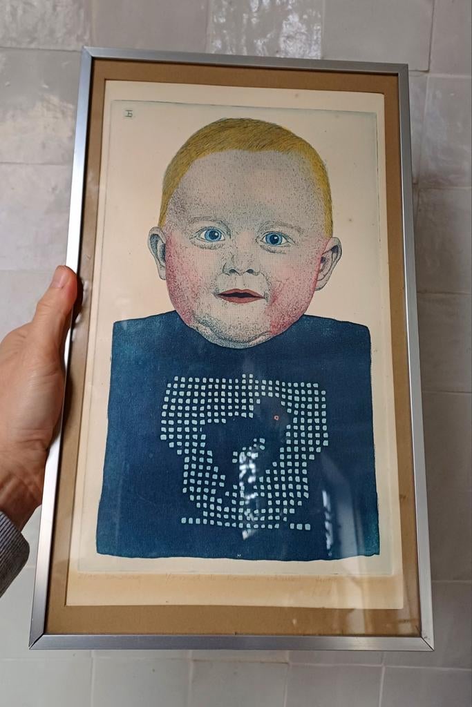 Gravure colorée de Jürgen Schneider, Enlèvement ou Envoi