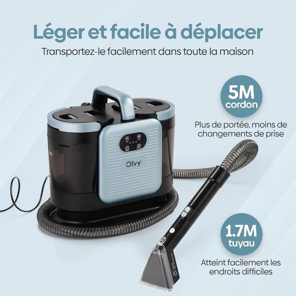 Nettoyeur de tapis PRO | avec vapeur | LIVRAISON GRATUITE, -, -, Produit de nettoyage, OLVY