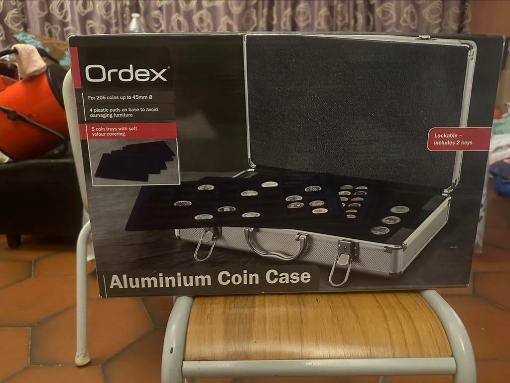 Valise à pièces en aluminium pour collectionneurs, Enlèvement, Comme neuf