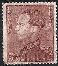 1 Postzegel Koning Leopold III België 1941, Oblitéré, Enlèvement ou Envoi, Affranchi, Timbre-poste