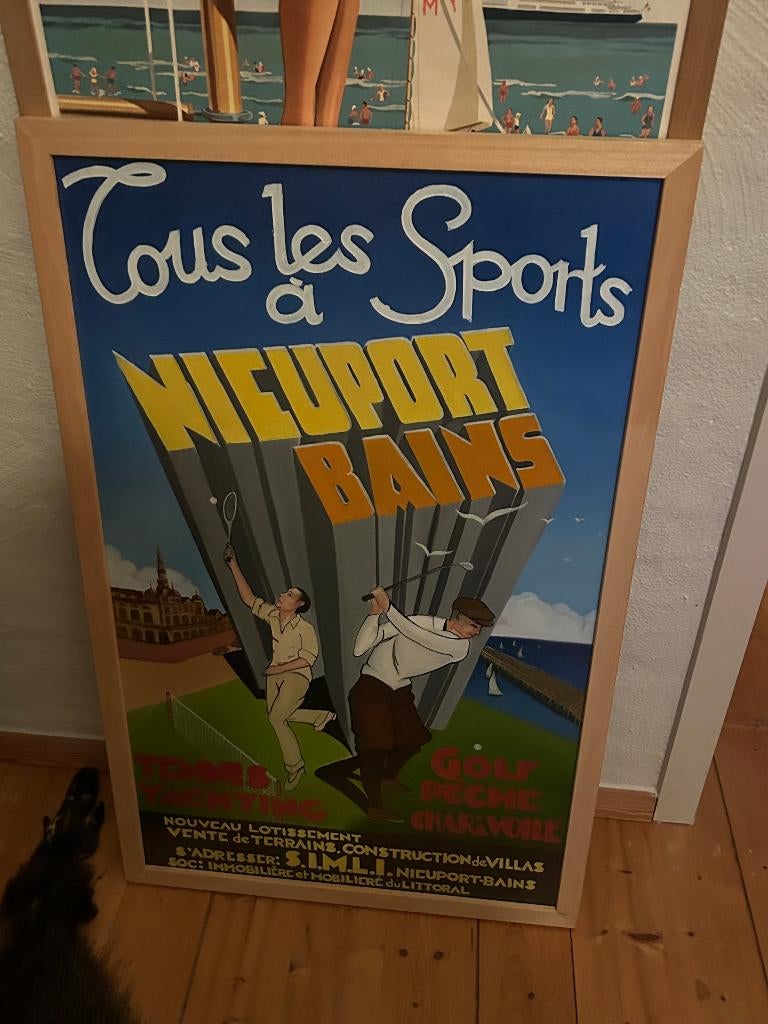 Affiche kust Nieuwpoort, Ophalen
