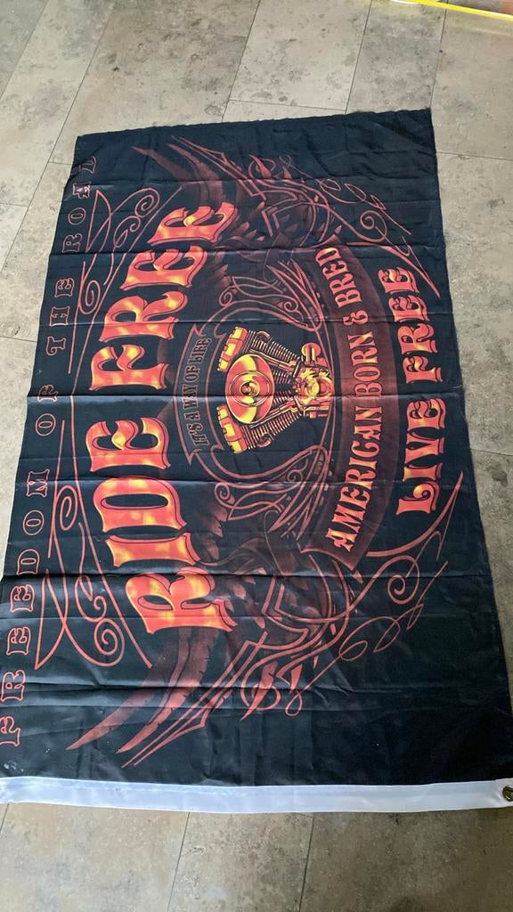 Vlag ride free, Ophalen of Verzenden, Zo goed als nieuw