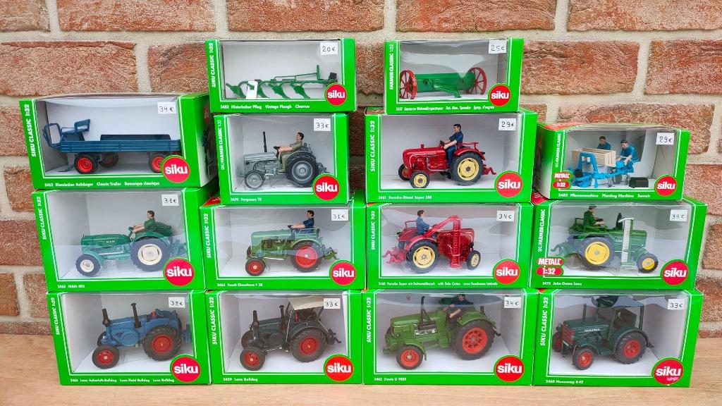 siku agricoles " vintages " éch 1/32ème, Enlèvement ou Envoi, Neuf, Grue, Tracteur ou Agricole, SIKU