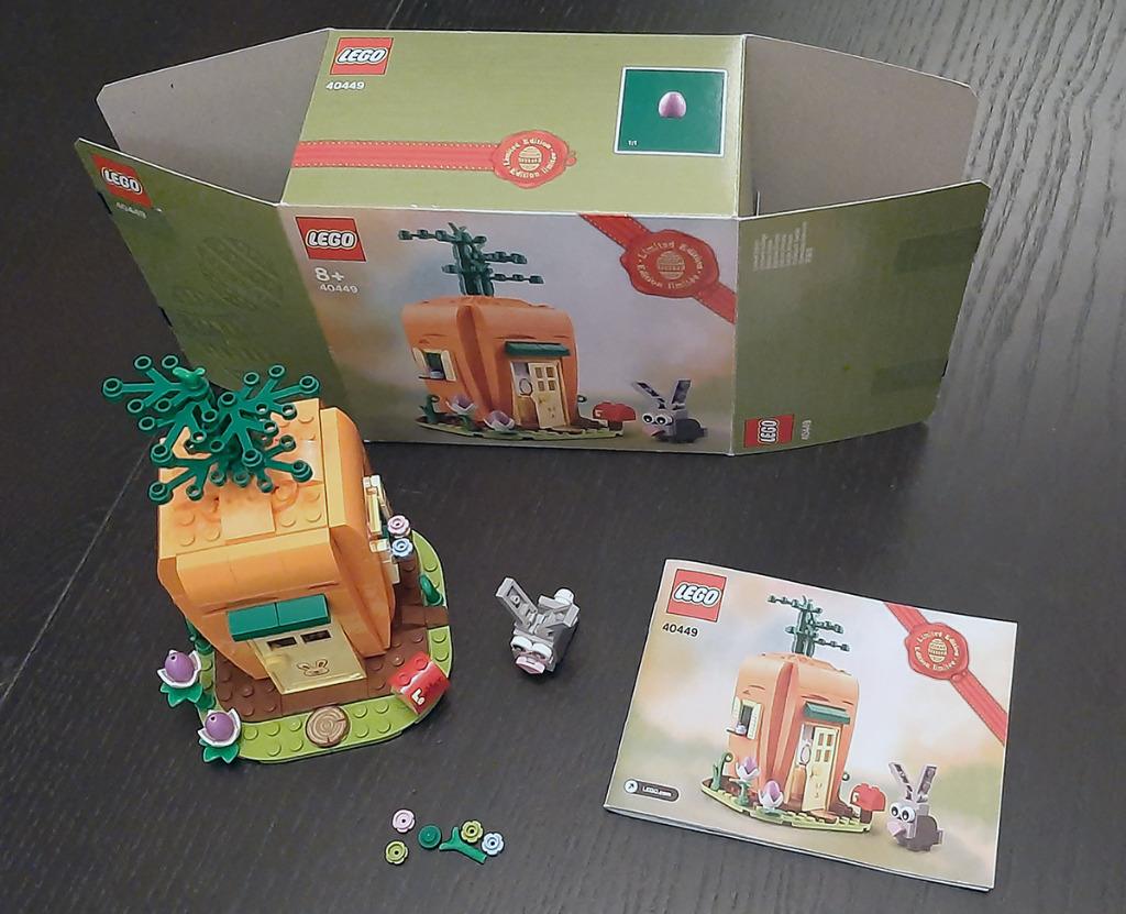 LEGO Pasen 40449 Easter Bunny’s Carrot House - Quasi nieuw, Ophalen of Verzenden, Zo goed als nieuw, Complete set, Lego