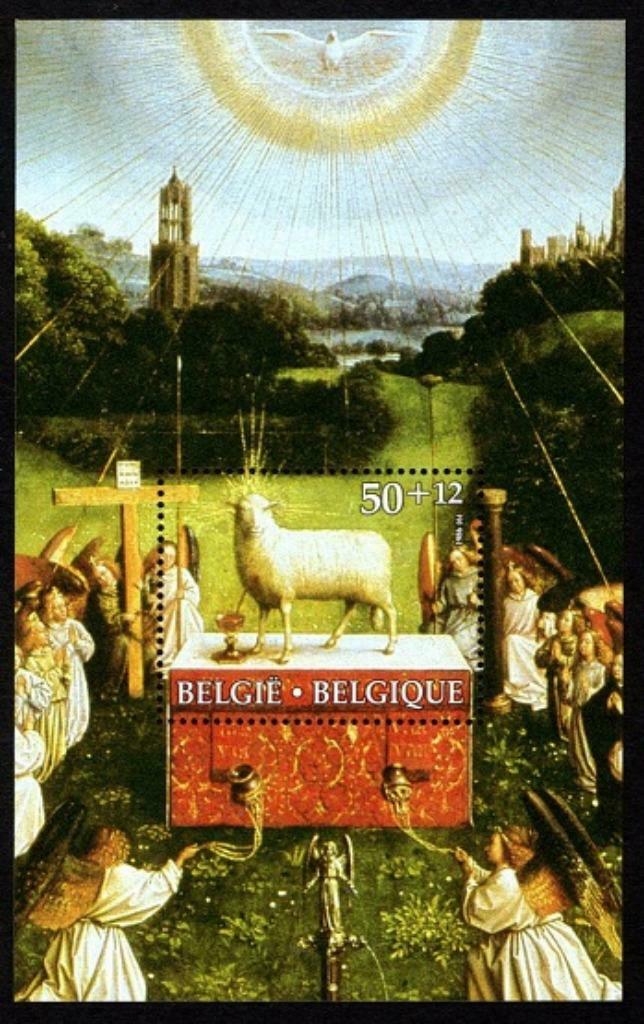 BL62 Postzegel Blok de Aanbidding van het Lam Gods, Postzegels en Munten, Postzegels | Europa | België, Frankeerzegel, Postfris