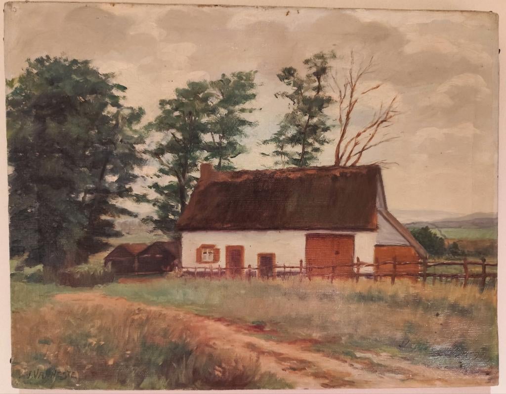 Olieverf op doek van Jean Vanneste, Ophalen of Verzenden