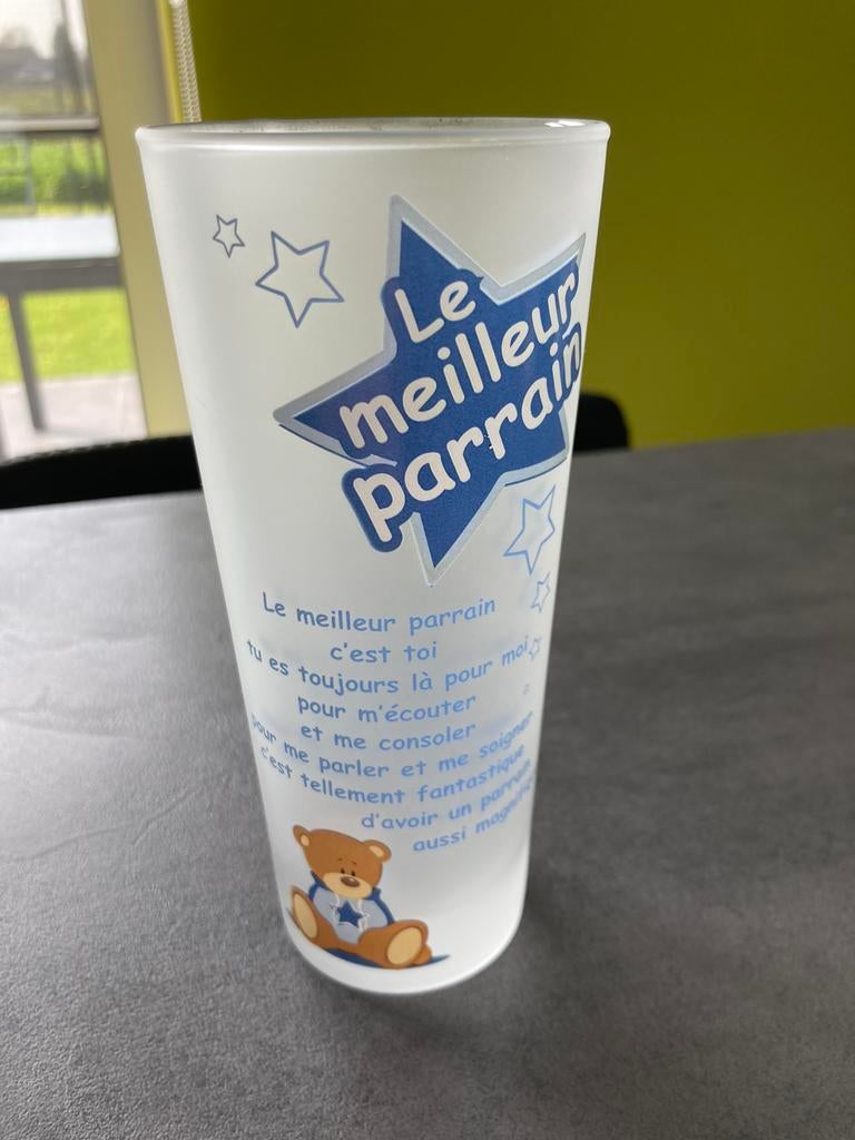 Verre Meilleur parrain, Comme neuf
