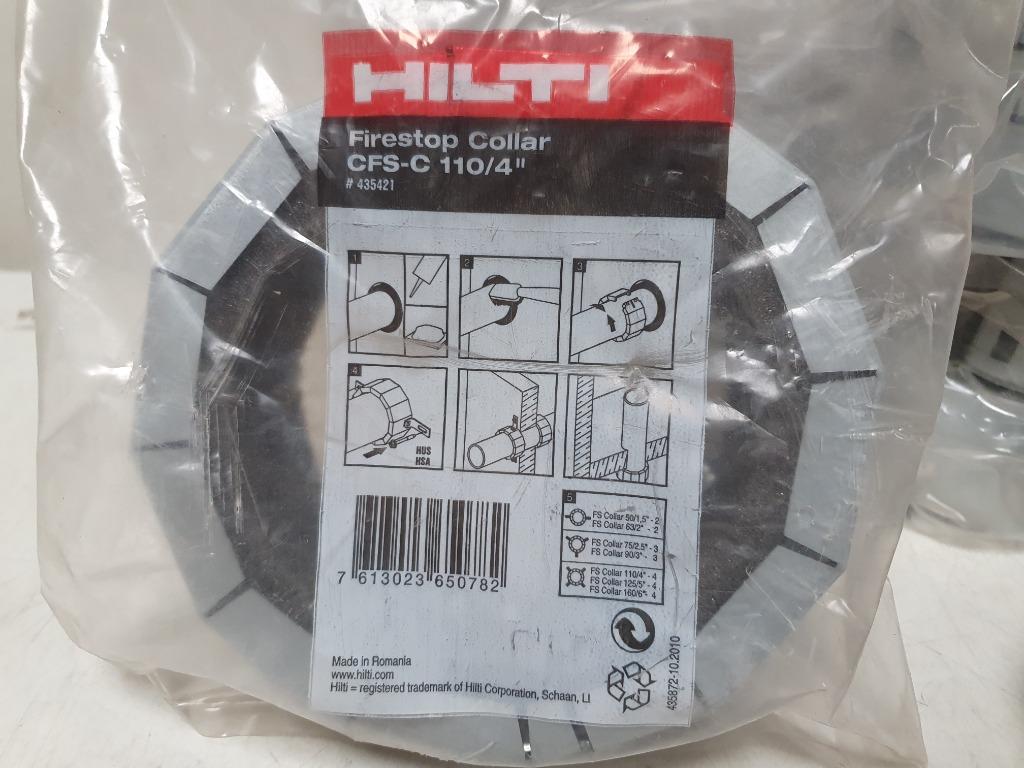 hilti firestop colar cfs c 110/4" (12 Stuks) Nieuw, Bricolage & Construction, Enlèvement ou Envoi, Neuf, PVC, Buse droite
